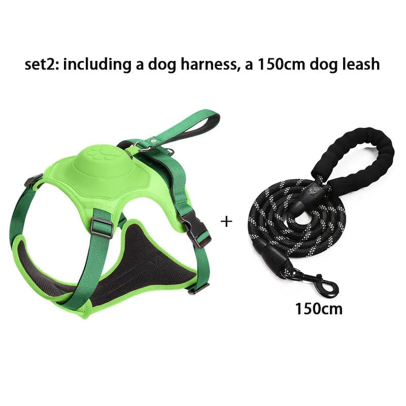 Dog Harness with Retractable Dog Leash 2024