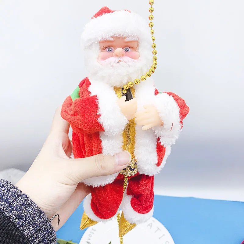 Electric Santa Claus Climbing Rope with Music