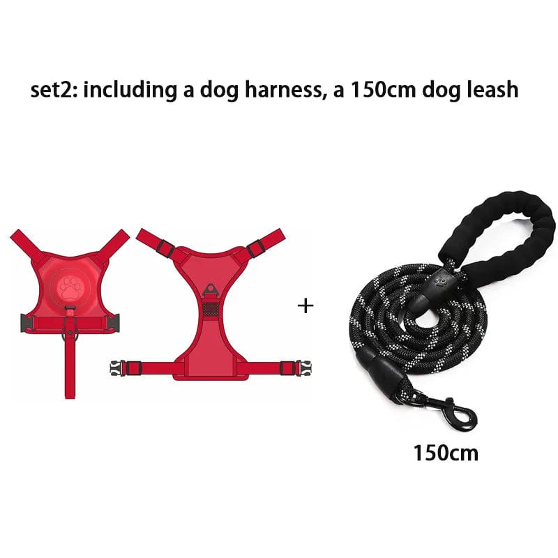 Dog Harness with Retractable Dog Leash 2024