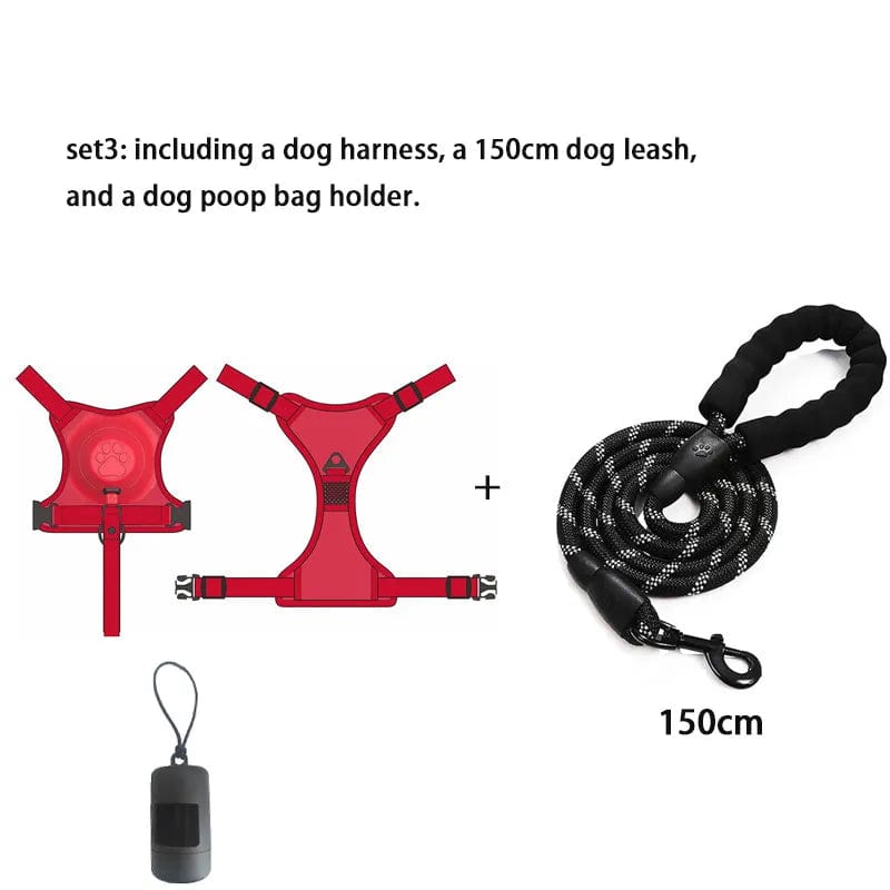 Dog Harness with Retractable Dog Leash 2024