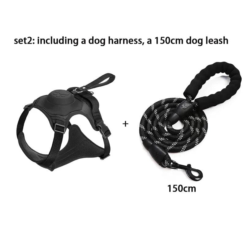 Dog Harness with Retractable Dog Leash 2024