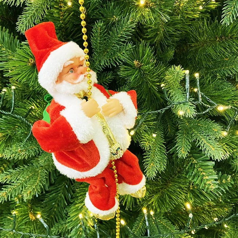 Electric Santa Claus Climbing Rope with Music